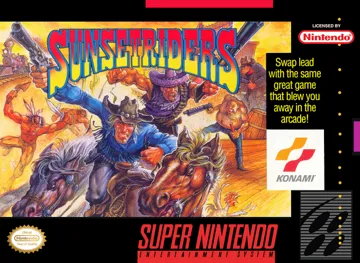 Sunset Riders (USA) box cover front